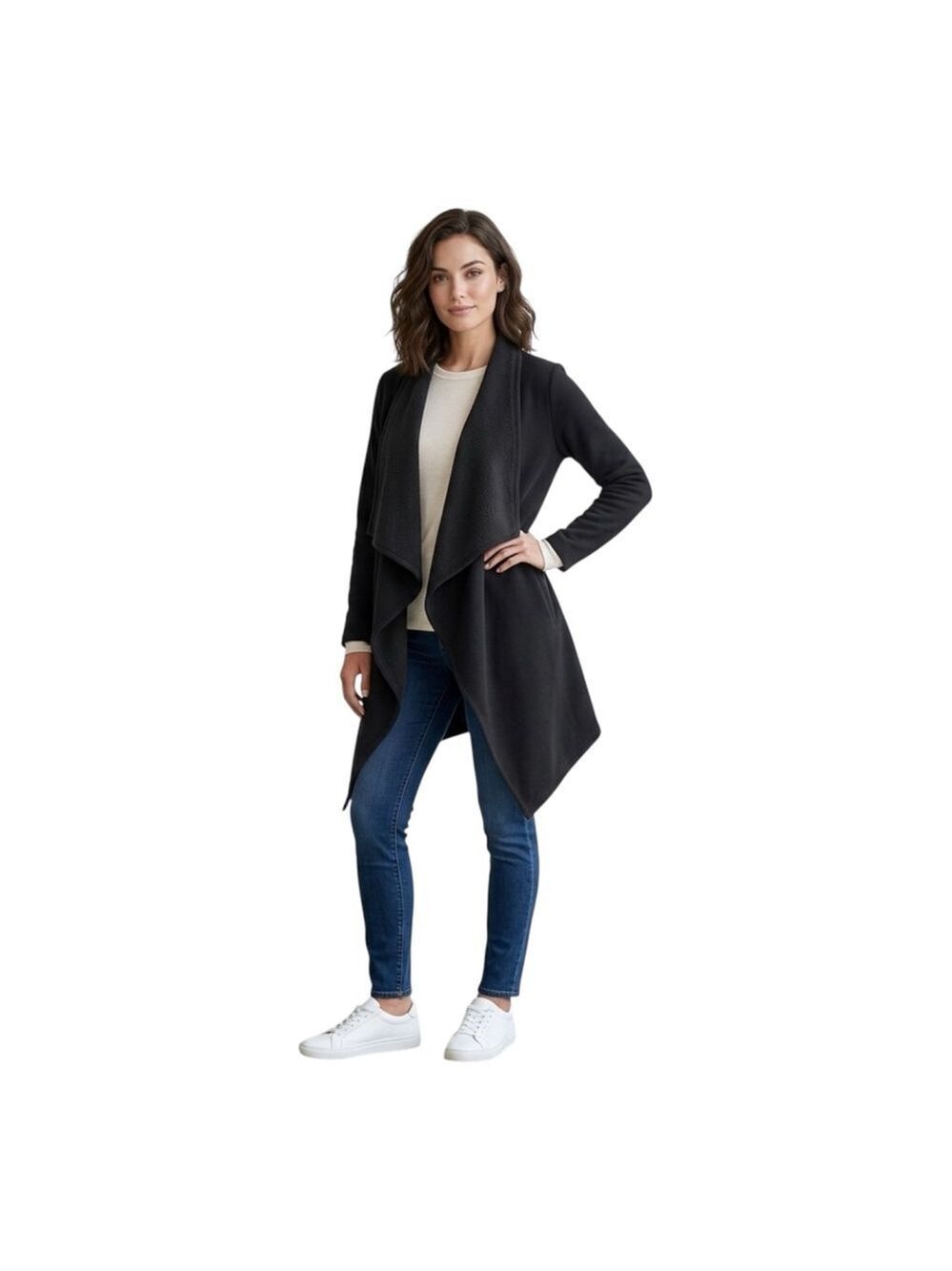 UGG Black Fleece Blanket Coat Size S - Picture 1 of 5